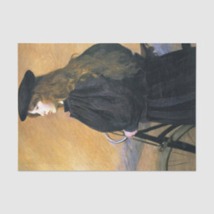 Papel De Seda Joven Ciclista de Lilla Cabot Perry