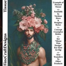 Papel De Seda Joven, flores, bayas, follaje CQ9 Desengaño