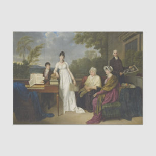 Papel De Seda Joven que duda de tocar el piano