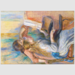 Papel De Seda Jóvenes Chicas en el piano, Renoir