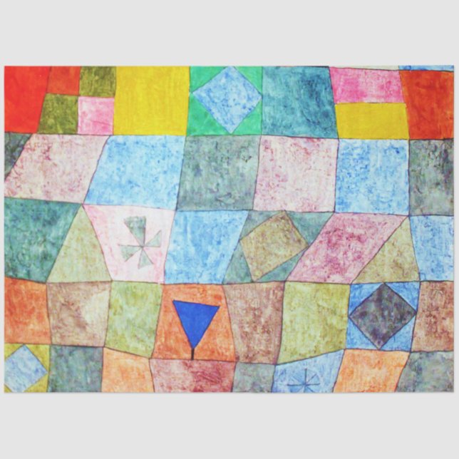 Papel De Seda Juego amistoso, Paul Klee (Anverso)