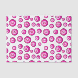 Papel De Seda Jugador de bingo rosado divertido