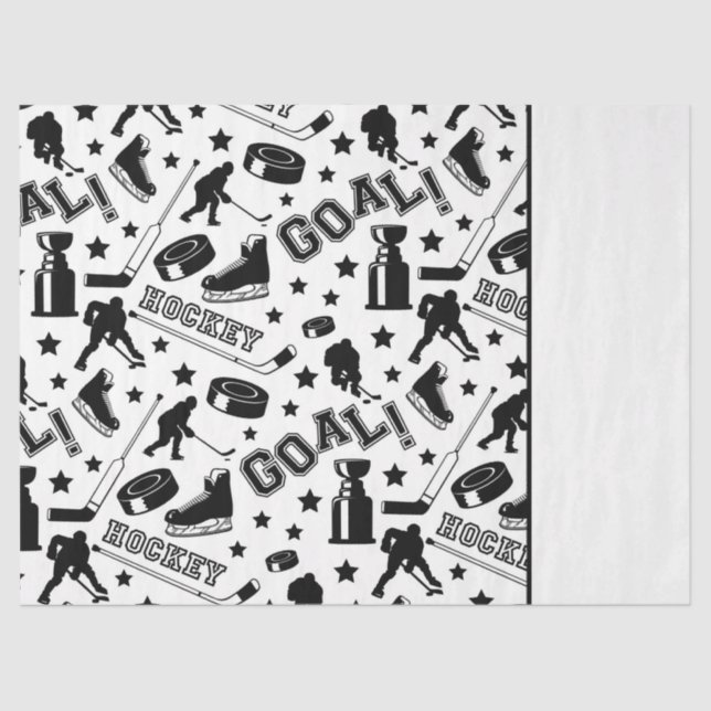 Papel De Seda Jugador de juegos de goles de hockey sobre hielo D (Anverso)