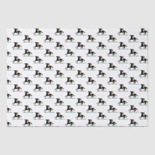 Papel De Seda Jugador de Polo Antiguo sobre Poni