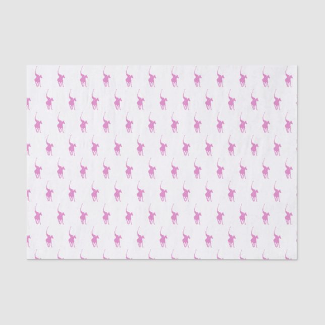 Papel De Seda Jugador de polo rosado (Anverso)