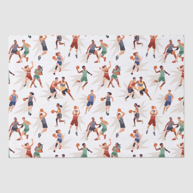 Papel De Seda Jugadores de Baloncesto (Anverso)