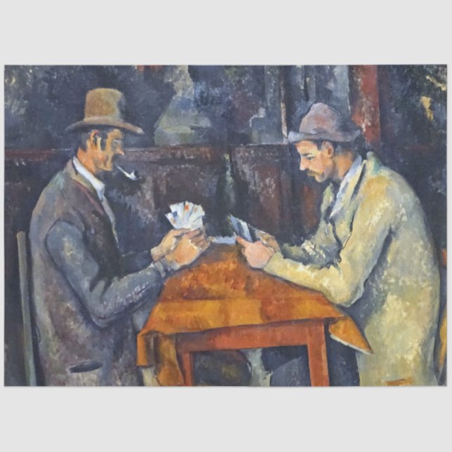 Papel De Seda Jugadores de cartas, Cezanne (Anverso)
