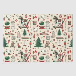 Papel De Seda Juguetes de la época de Navidad Caballo de árbol