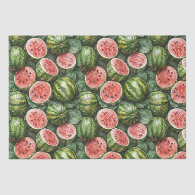Papel De Seda Juicy Watermelons Tissue Paper (Anverso)