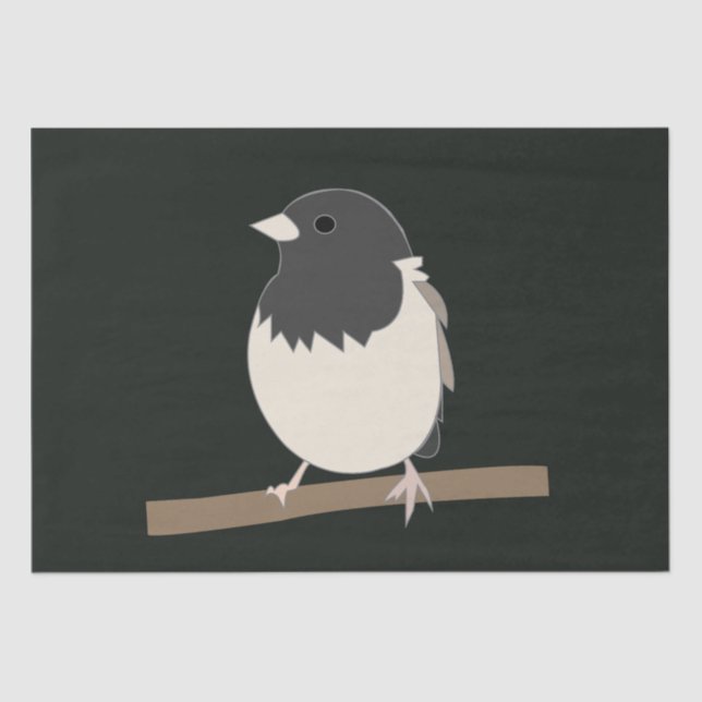 Papel De Seda Junco Bird Art De Ojo Oscuro (Anverso)