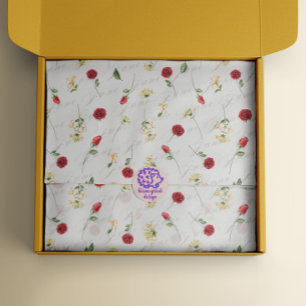 Papel De Seda June Birth Month Flowers Rosa Honeysuckle