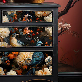 Papel De Seda Jungle Parrots Elegant Vintage Victorian Boho