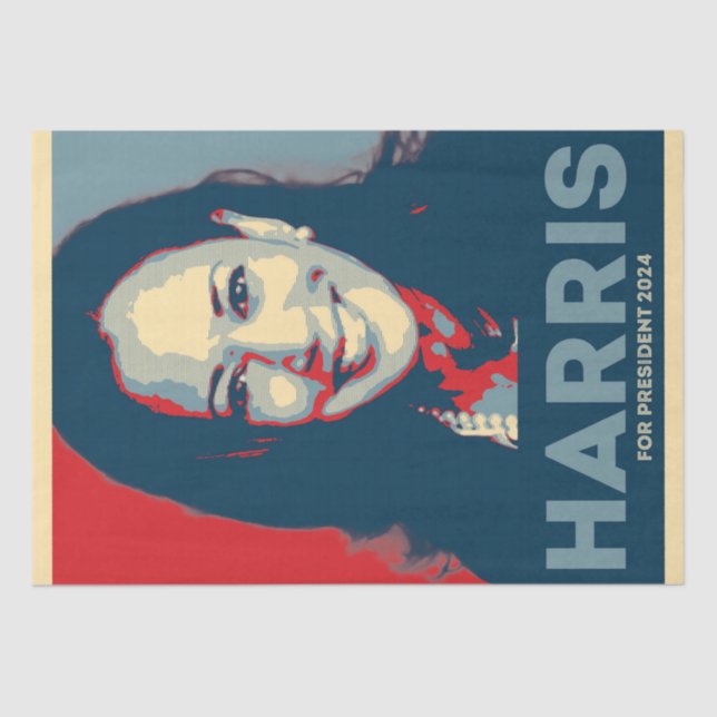 Papel De Seda Kamala Harris Por La Presidencia 2024 - Esperanza (Anverso)