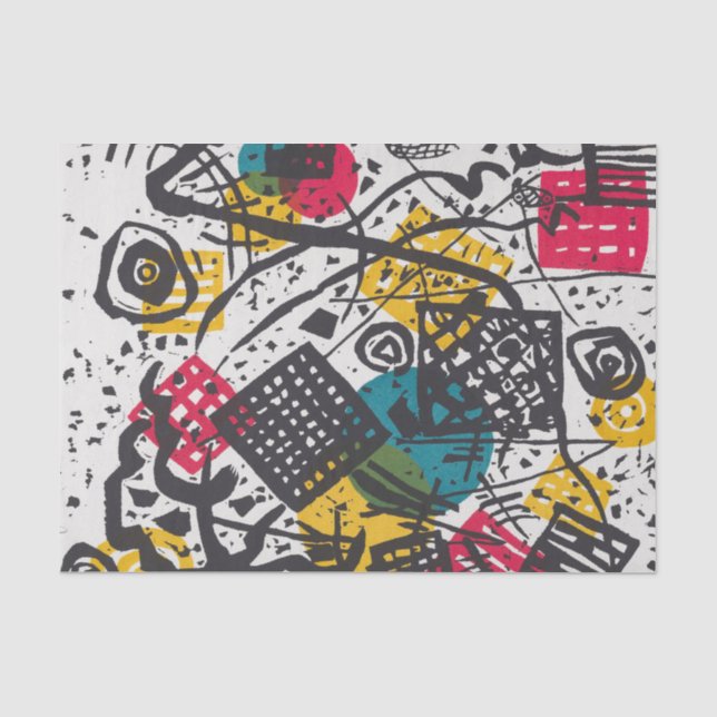 Papel De Seda Kandinsky Pequeños Mundos V Resumen Clásico (Anverso)
