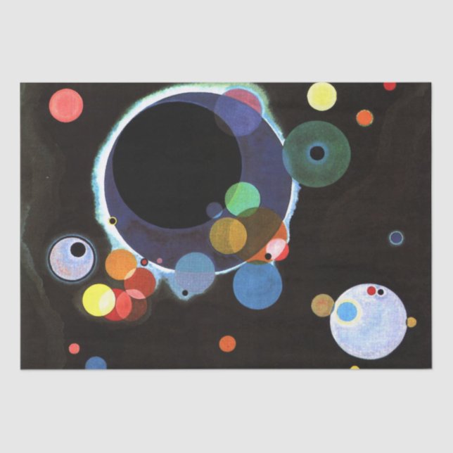 Papel De Seda Kandinsky - Varios círculos (Anverso)