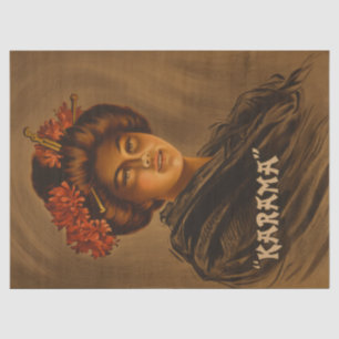 Papel De Seda Karama: Romance Japonés Actriz Geisha