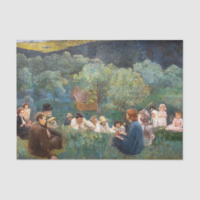 Papel De Seda Károly Ferenczy - Sermón de la Montaña (Anverso)