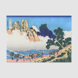 Papel De Seda Katsushika Hokusai - Atrás de Fuji, río Minobu