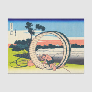 Papel De Seda Katsushika Hokusai - Fujimigahara, provincia de Ow