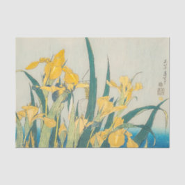 Papel De Seda Katsushika Hokusai - Grasshopper e Iris