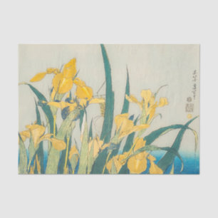 Papel De Seda Katsushika Hokusai - Grasshopper e Iris