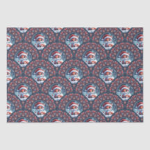 Kawaii Navidades Fox Art Deco Dot Mandala