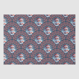 Papel De Seda Kawaii Navidades Fox Art Deco Dot Mandala