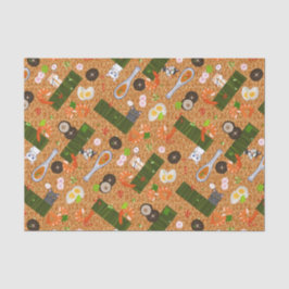 Papel De Seda Kawaii Ramen Cats