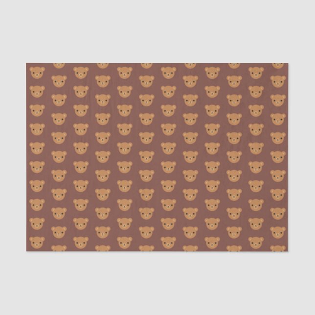 Papel De Seda Kawaii Teddy Bears (Anverso)