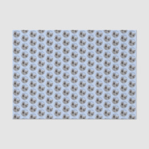 Papel De Seda Keeshond Pair de Kees pintura animal original