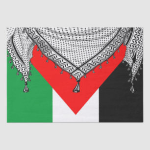 Papel De Seda Keffiyeh palestino Scarf tejido tradicional