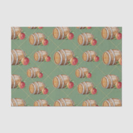 Papel De Seda Keg de madera con durazno