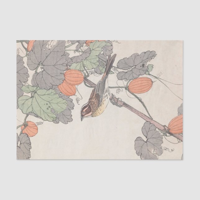 Papel De Seda Keinen Kachō Gafu, Pl.38 de Imao Keinen (Anverso)