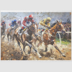 Papel De Seda Kentucky Derby Race Decoupage