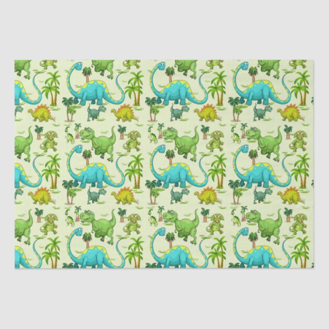 Papel De Seda Kids Dinosaur Fun (Anverso)