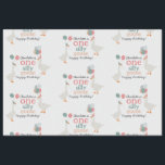 Papel De Seda Kids One Silly Goose Primer Cute Birthday Custom N<br><div class="desc">Un lindo tema tonto de la fiesta de cumpleaños neutral de género con tema de oca. ¡Este diseño único, hecho a mano, es perfecto para una fiesta de cumpleaños de niña o niño! Personalizar esta tonta tarjeta de cumpleaños de ganso y hazla tuya. Encontrar una decoración de cumpleaños tonta para...</div>