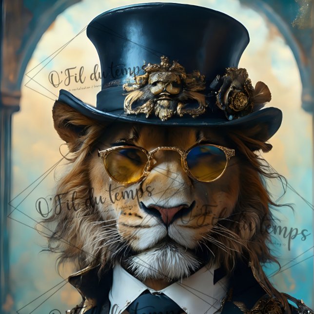 Papel De Seda King of The jungle steampunk découpage  (Subido por el creador)
