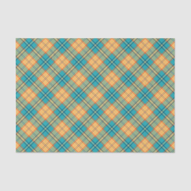 Papel De Seda Kingfisher Tartan Tissue Paper (Anverso)