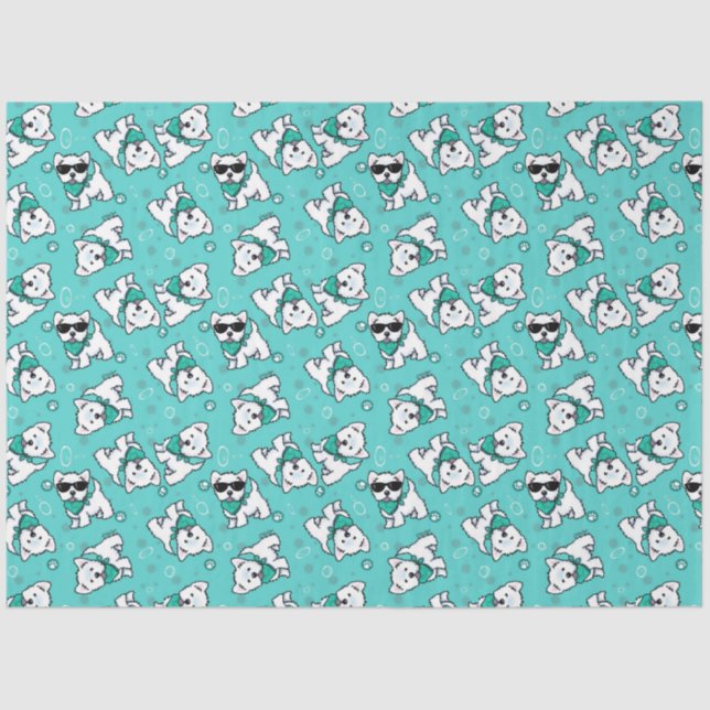 Papel De Seda KiniArt Cutieface Westies (Anverso)