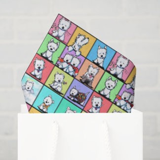 Papel De Seda KiniArt Westies conmemorativas