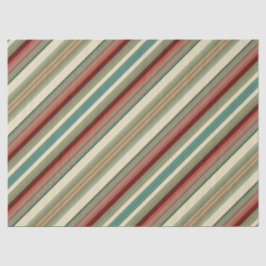 Papel De Seda Kitschy Santa and Ornaments Complimentary Stripes