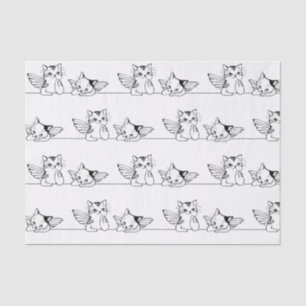 Papel De Seda KITTENS REFLEXIONANTES CON EL Tejido DE ALAS