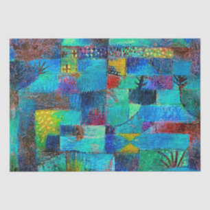 Papel De Seda Klee - Jardín con terraza