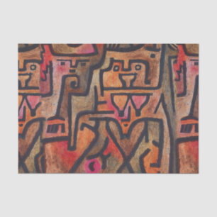 Papel De Seda Klee Resumen de arte moderno expresionista foresta