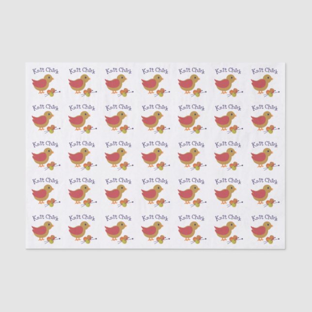 Papel De Seda Knit Chick (Anverso)