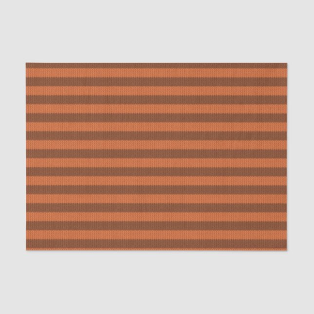 Papel De Seda Knit de suéter a rayas - Naranja de calabaza Hallo (Anverso)