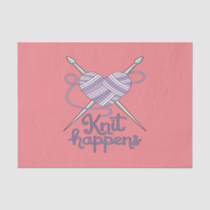 Papel De Seda Knit Happens Funny Knitting Yarn Lover Design