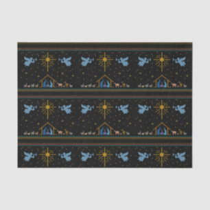 Papel De Seda Knit Natividad Navidades feos suéter cristiano