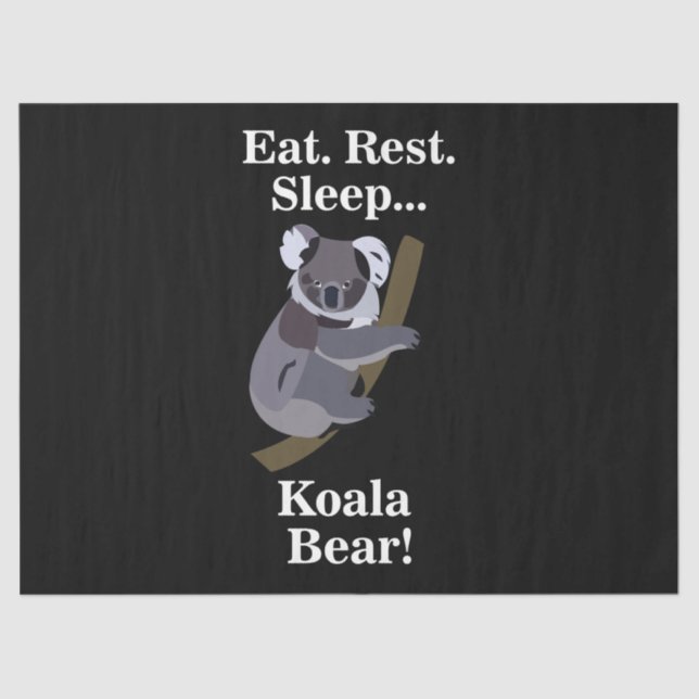 Papel De Seda Koala Bear Funny (Anverso)