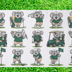 Papel De Seda koalas golfistas caprichosos